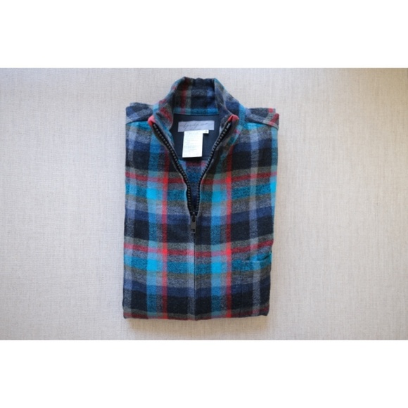 Yohji Yamamoto - AW02 Wool Flannel Dual-Zip Plaid Shirt Jacket - Picture 14 of 15
